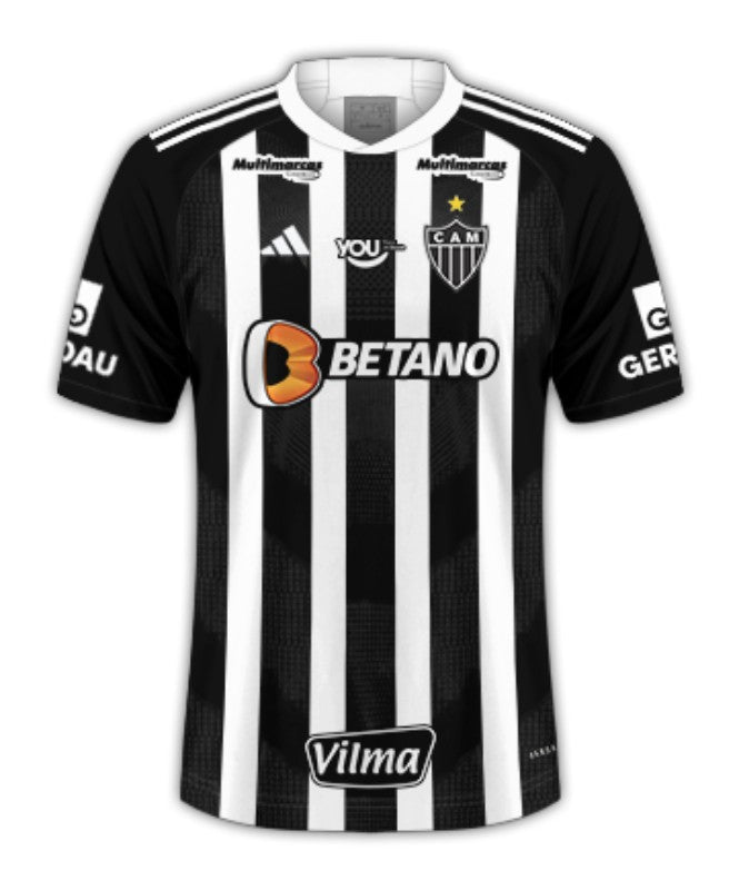 Atlético Mineiro 24/25 I Casa - Todos los Patrocinios - Versión Aficionado