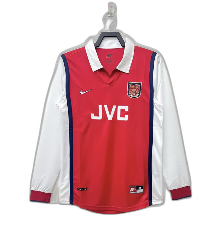 Camiseta Arsenal 1998 I Casa - Manga Larga Versión Retro