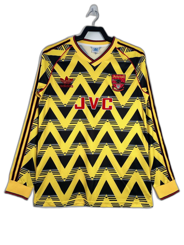 Camiseta Arsenal 91/93 II Visitante - Manga Larga Versión Retro