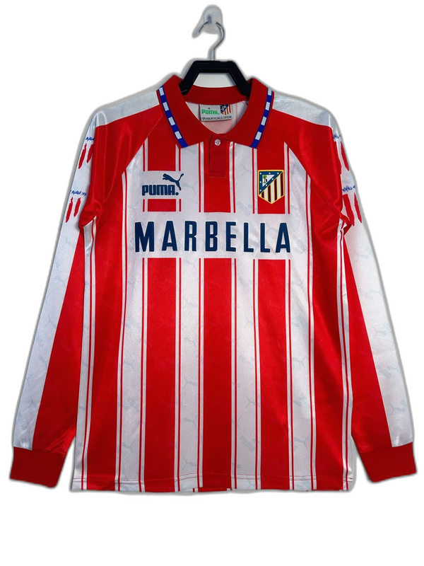 Camiseta Atlético de Madrid 94/95 I Casa - Manga Larga Versión Retro