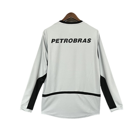 Camiseta Flamengo 02/03 Portero Gris - Manga Larga Versión Retro