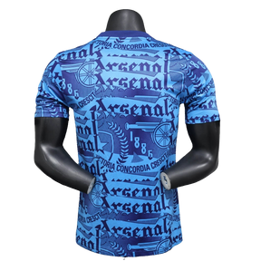 Camiseta Arsenal 25/26 Pre-Partido - Azul - Versión Jugador