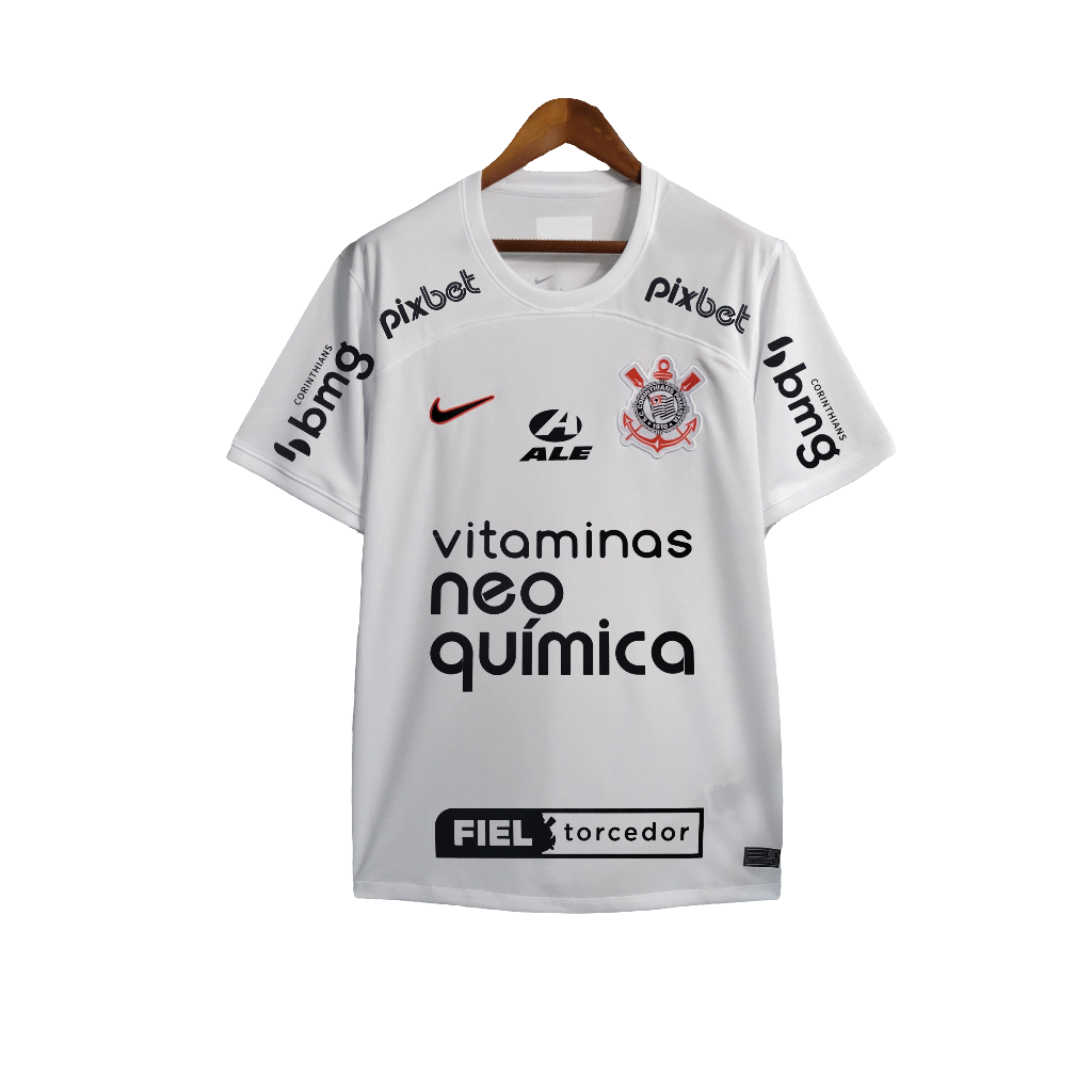 Camiseta Corinthians 23/24 I Casa - Todos los Patrocinios - Versión Aficionado