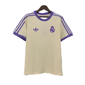 Camiseta Real Madrid 25/26 Edición Casual - Beige - Versión Aficionado