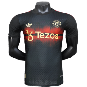 Camiseta Manchester United 25/26 Entrenamiento - Negra - Versión Jugador