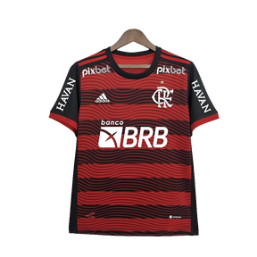 Camiseta Flamengo 22/23 I Casa - Todos los Patrocinios - Versión Aficionado