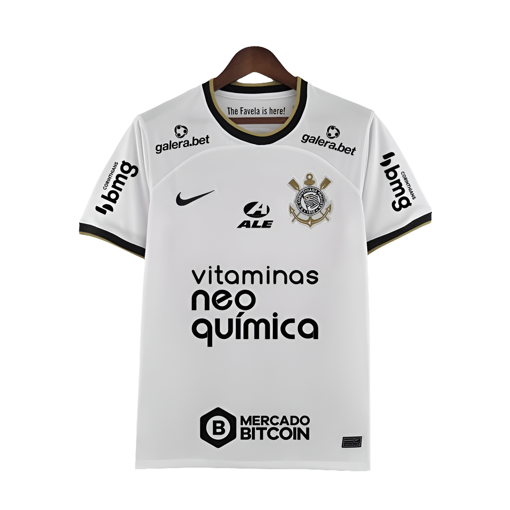 Camiseta Corinthians 22/23 I Casa - Todos los Patrocinios - Versión Aficionado