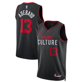 Camiseta NBA Bam Adebayo - Miami Heat - 23/24 - Negro - Edición Ciudad