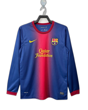 Camiseta Barcelona 12/13 I Casa - Manga Larga Versión Retro