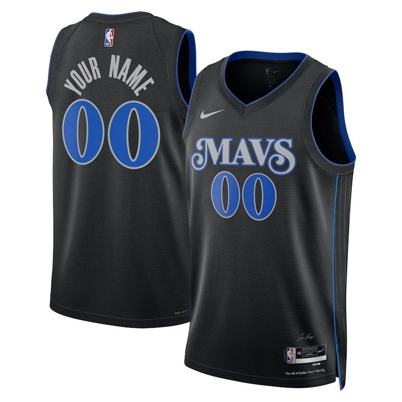 Camiseta NBA - Dallas Mavericks - 23/24 - Negro - Edición Ciudad