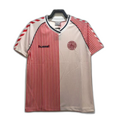 Camiseta Dinamarca 1986 II Visitante - Versión Retro