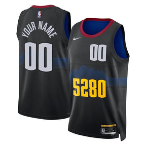 Camiseta NBA - Denver Nuggets - 23/24 - Negro - Edición Ciudad