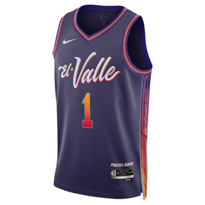 Camiseta NBA Devin Booker - Phoenix Suns - 23/24 - Morado - Edición Ciudad