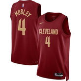 Camiseta NBA Evan Mobley - Cleveland Cavaliers - 22/23 Burdeos - Edición Ícono