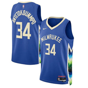 Camiseta NBA Giannis Antetokounmpo - Milwaukee Bucks - 2023 - Edición Ciudad - Retro