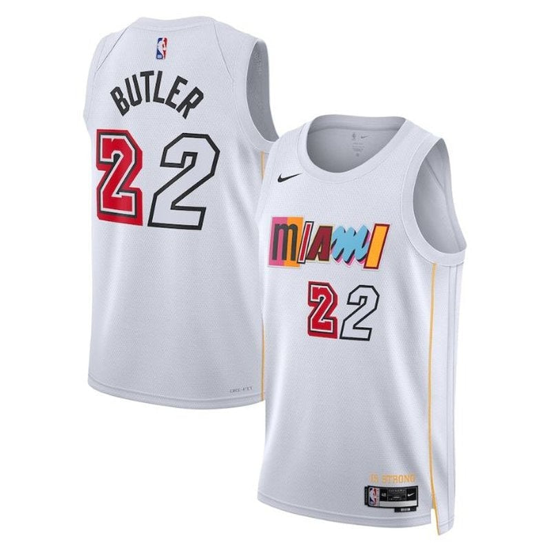 Camiseta NBA Jimmy Butler - Miami Heat - 2023 - Edición Ciudad - Blanco