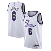 Camiseta NBA LeBron James - Los Angeles Lakers - 2023 - Edición Ciudad - Blanco