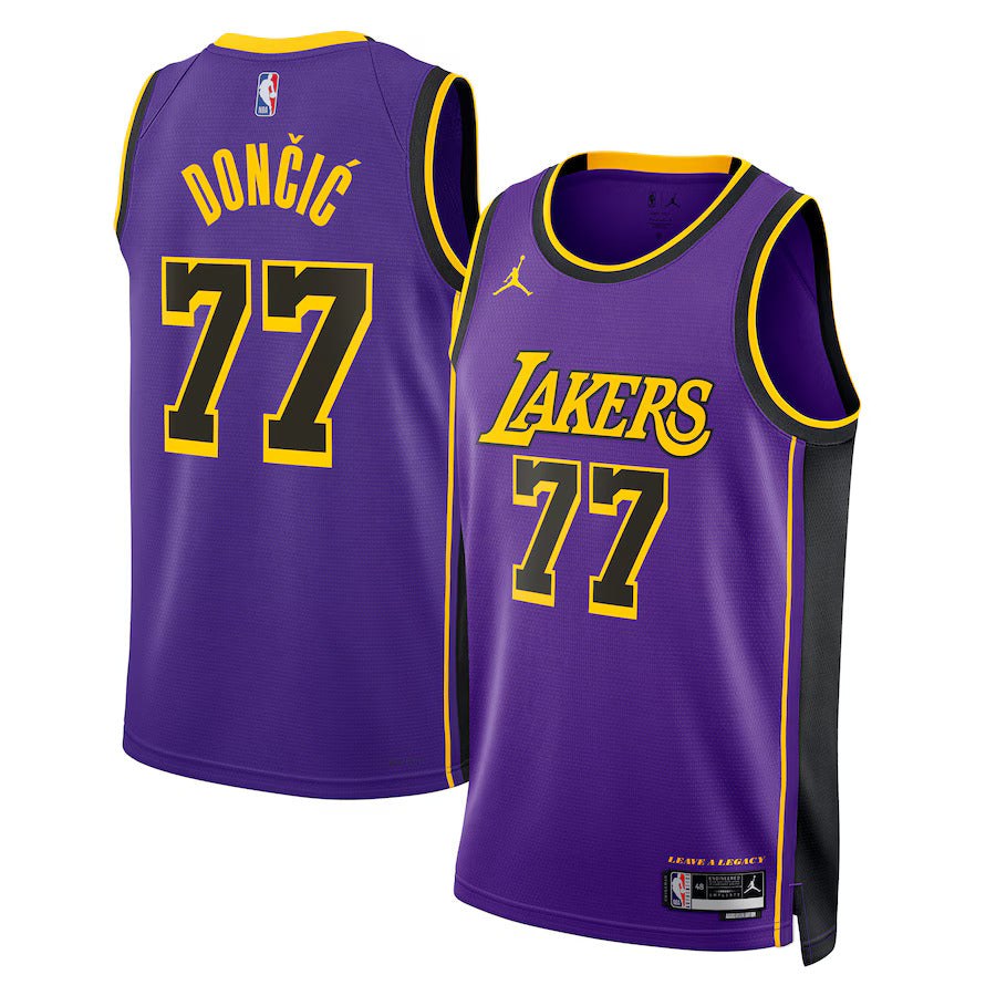 Camiseta NBA Luka Dončić - Los Angeles Lakers - Edición de Impacto 2024 - Morado - Unisex