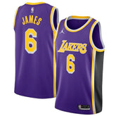 Camiseta NBA - Los Angeles Lakers - LeBron James Morado #6 2021/22 Jugador
