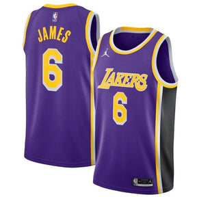 Camiseta NBA - Los Angeles Lakers - LeBron James Morado #6 2021/22 Jugador