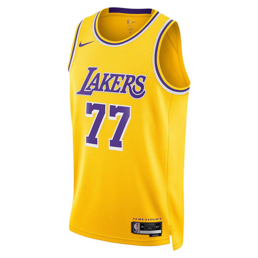 Camiseta NBA Luka Dončić - Los Angeles Lakers - Edición Ícono 2024 - Oro - Unisex