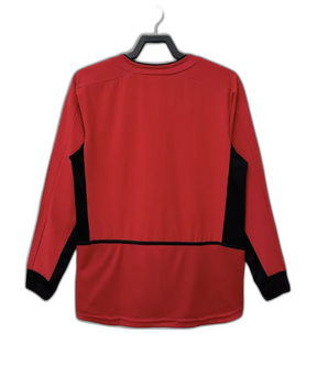 Camiseta Manchester United 02/04 I Casa - Manga Larga Versión Retro