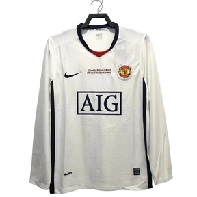 Camiseta Manchester United 08/09 II Visitante - Manga Larga Versión Retro