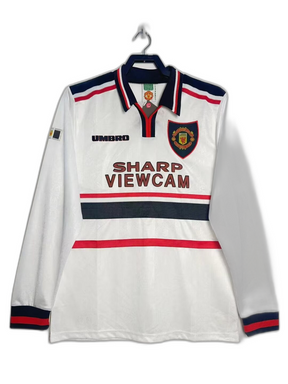 Camiseta Manchester United 98/99 II Visitante - Manga Larga Versión Retro