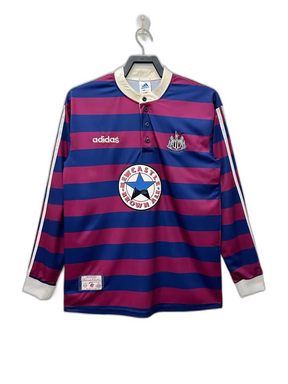 Camiseta Newcastle United 95/97 II Visitante - Manga Larga Versión Retro