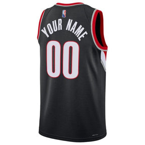 Camiseta NBA - Portland Trail Blazers - 2023 Diamante - Edición Ícono - Negro