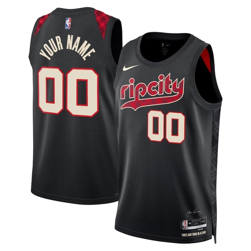 Camiseta NBA - Portland Trail Blazers - 23/24 - Negro - Edición Ciudad