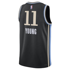 Camiseta NBA Trae Young - Atlanta Hawks - 23/24 - Negro - Edición Ciudad