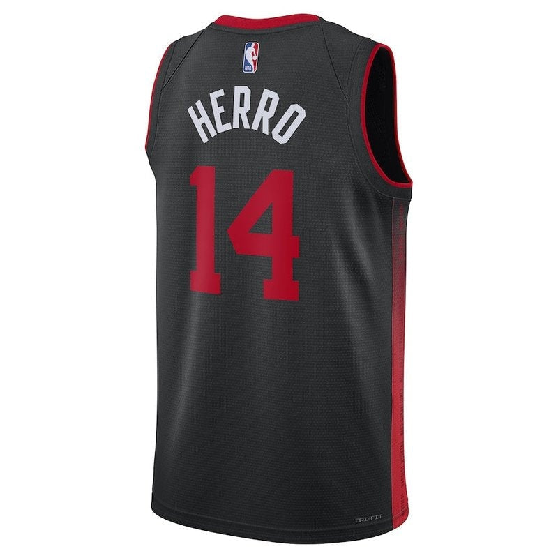 Camiseta NBA Tyler Herro - Miami Heat - 23/24 - Negro - Edición Ciudad