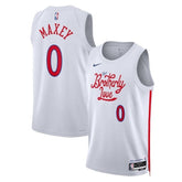 Camiseta NBA Tyrese Maxey - Philadelphia 76ers - 2023 - Edición Ciudad - Blanco